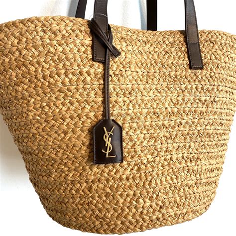 yves saint laurent beach bag|ysl straw tote.